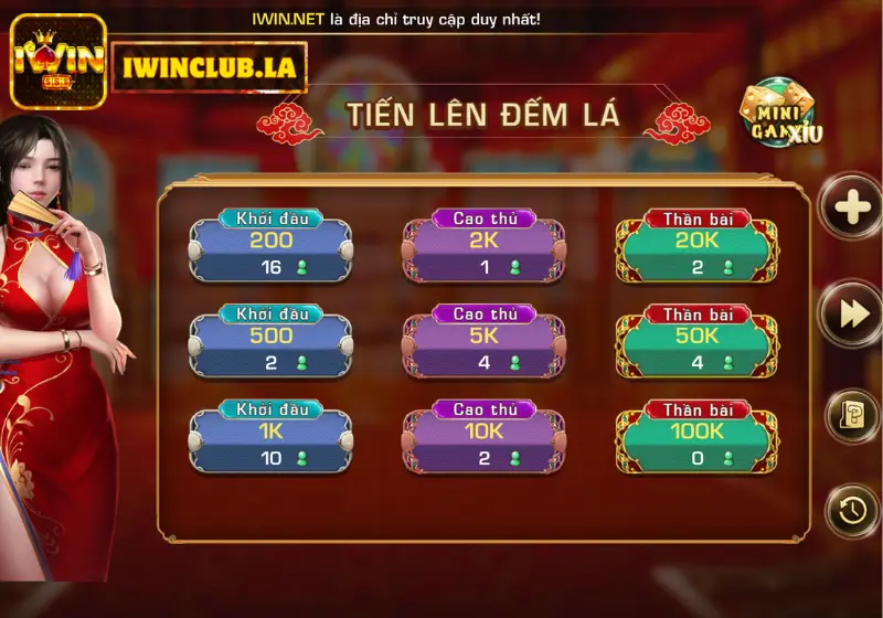 Cùng IWIN CLUB trải nghiệm game bài Tiến Lên Miền Nam Đẳng Cấp 2 Tiến lên miền nam iwin club