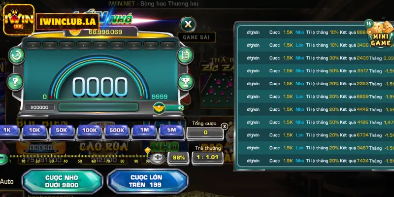 Game Lớn Nhỏ iWin Club - Chơi game đổi thưởng online cực chất 1 Lớn Nhỏ IWIN CLUB